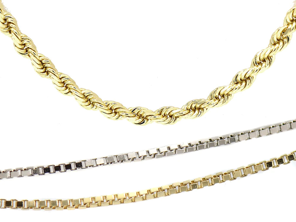 Tiara Sterling Silver 16 - 22 Adjustable Thick Snake Chain - White