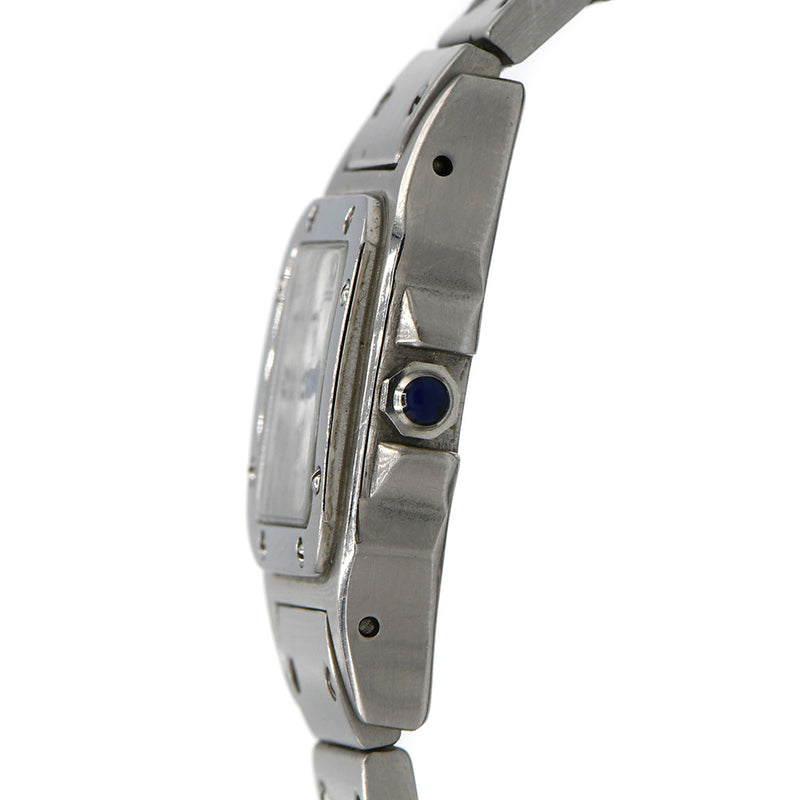 Cartier Santos de Cartier 24mm with White Roman Numeral Dial in Stainless Steel