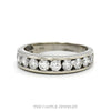 14K White Gold 1.25ct Round Diamond Channel Set Wedding Band