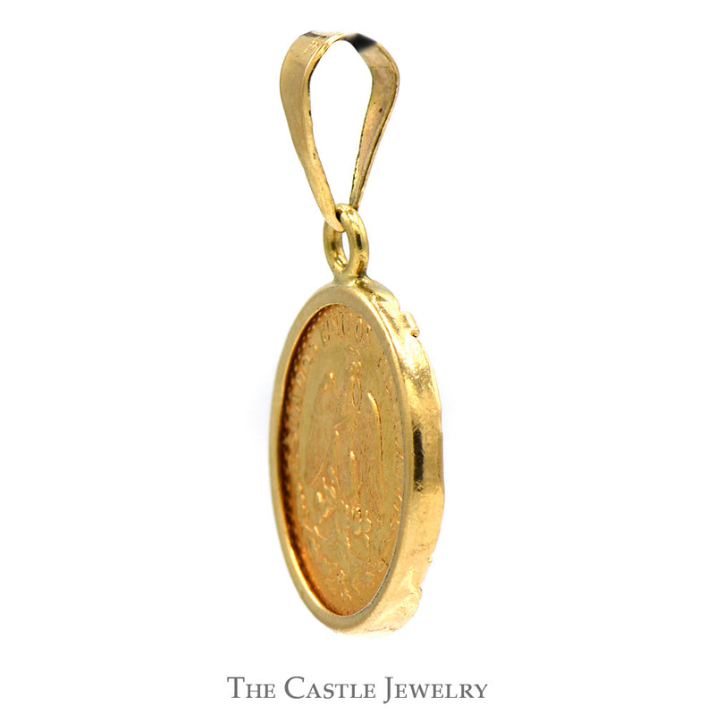 1945 Dos Pesos Gold Coin Pendant in 14k Yellow Gold