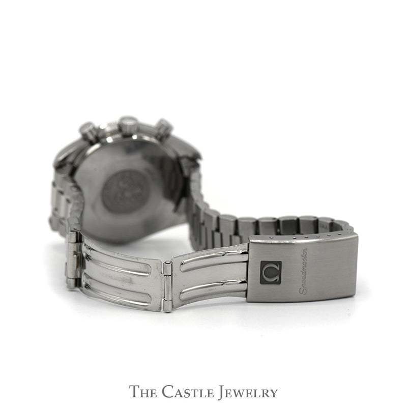 Omega Speedmaster 3510.50 Luxury Watch with Black Dial and Black Bezel in Stainless Steel Bracelet