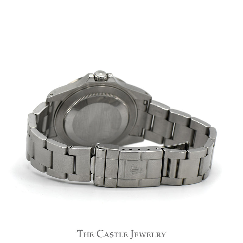 Rolex Explorer II M16570 with Black Dial and Date Indicator in Stainless Steel Oyster Bracelet