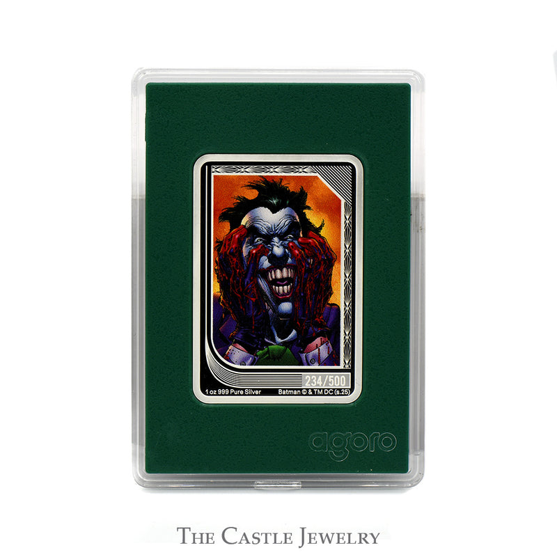 Limited Edition DC Comics Agoro Trading Coins Set - 1oz Silver Coins Featuring Joker & Harley Quinn Art
