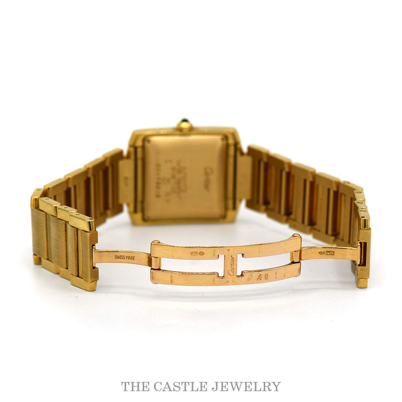 The bracelet open at the hidden deployant clasp