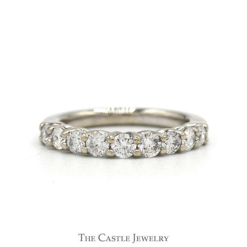 3/4cttw Round Diamond Wedding Band in 14k White Gold
