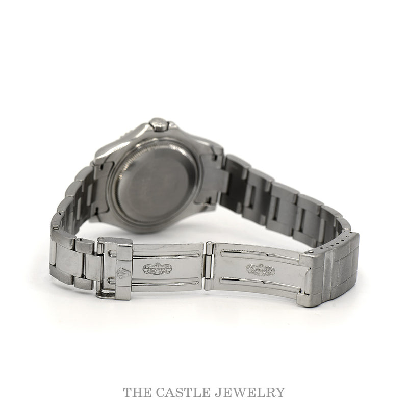Oysterlock clasp open on Rolex Yacht-Master 168622
