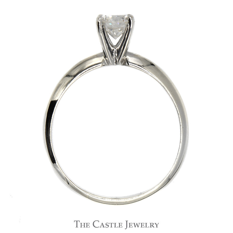 .70ct Round Diamond Solitaire Engagement Ring in 14k White Gold