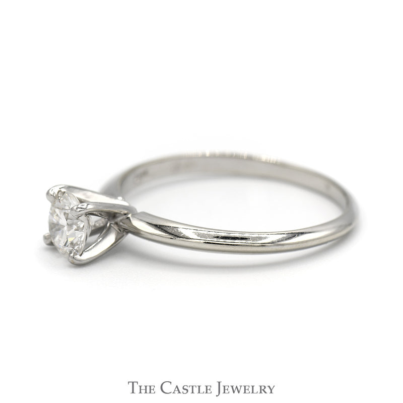 .70ct Round Diamond Solitaire Engagement Ring in 14k White Gold