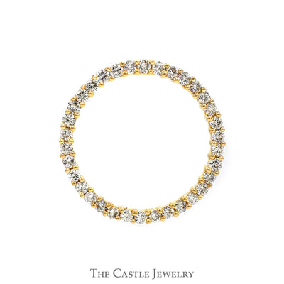1cttw Diamond Circle of Love Pendant in 14k Yellow Gold