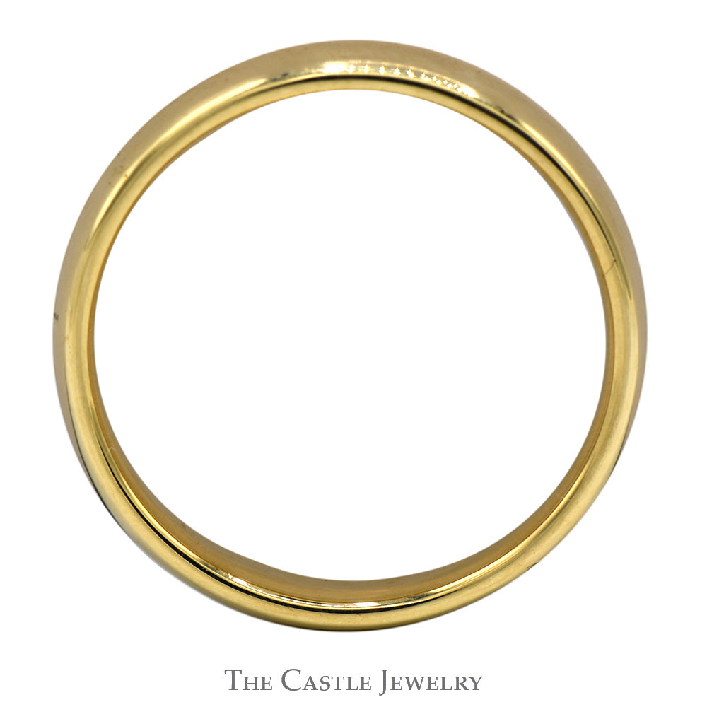 5mm Polished Comfort Fit Wedding Band in 14k Yellow Gold – The