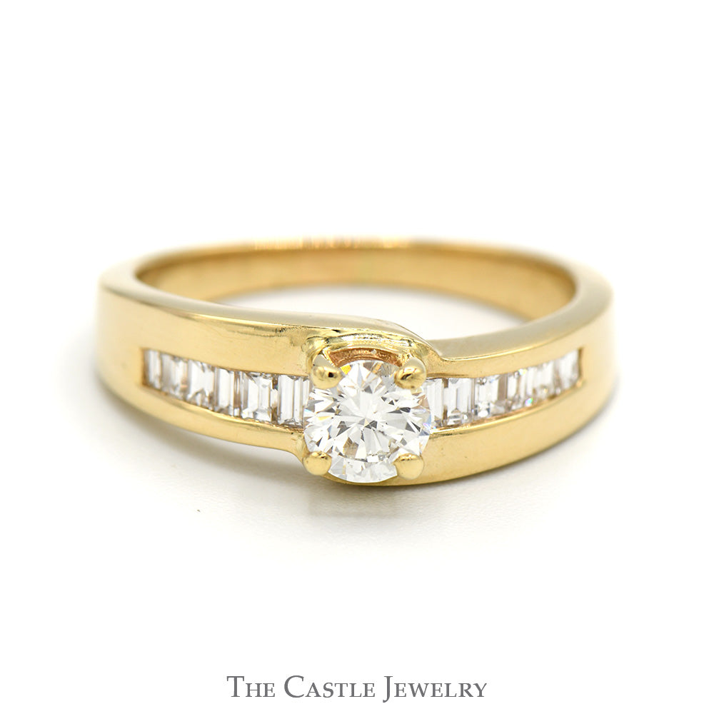 Bridal Set Rings Yellow Gold-diamond Wedding Set 1.50 Carat-cluster Wedding  Ring Set-promise Ring-art Deco Wedding Ring Set-custom Ring 
