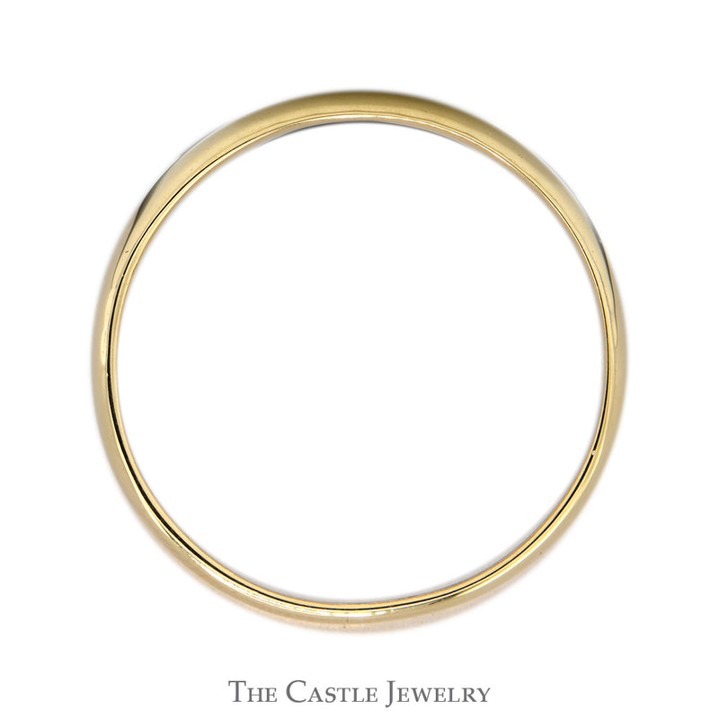 14k Yellow Gold Tapered Polished Band - Size 11.25