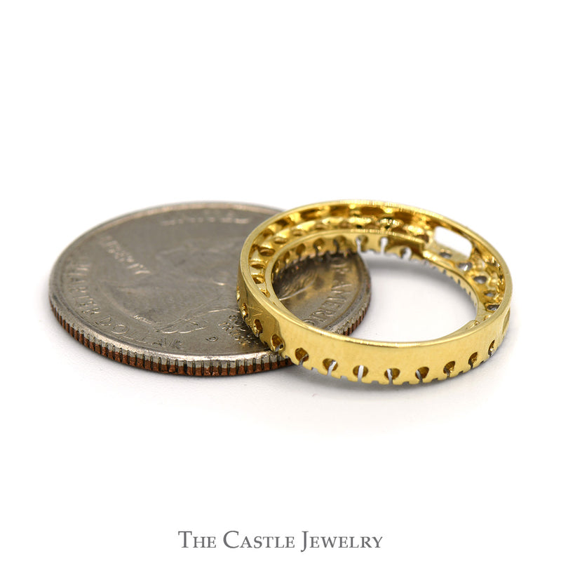1/2cttw Diamond Circle of Love Pendant in 14k Yellow Gold