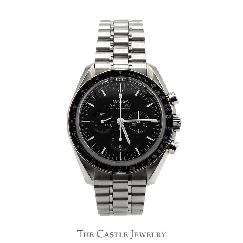 OMEGA Speedmaster Moonwatch Professional with Black Dial and Bezel in Stainless Steel