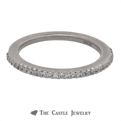 Ritani Diamond Wedding Band Crafted in 18K White Gold