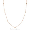 18 inch 1/4cttw Diamond By The Yard Necklace in 14k Rose Gold