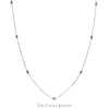 18 inch 1/2cttw Diamond By The Yard Necklace in 14k White Gold