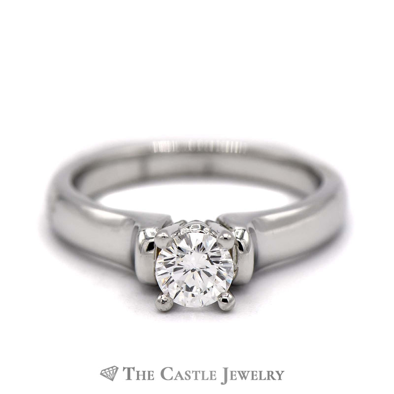 Designer Scott Kay 1/2ct Diamond Engagement Ring European Shank in Platinum