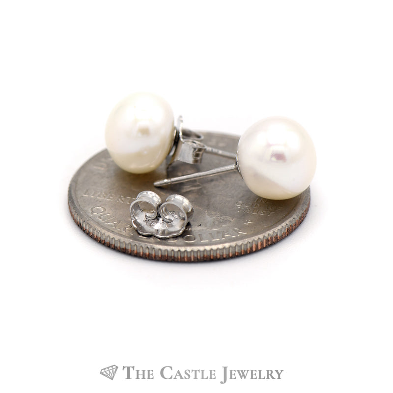 Sterling Silver Pearl Necklace, Bracelet and Earring Set