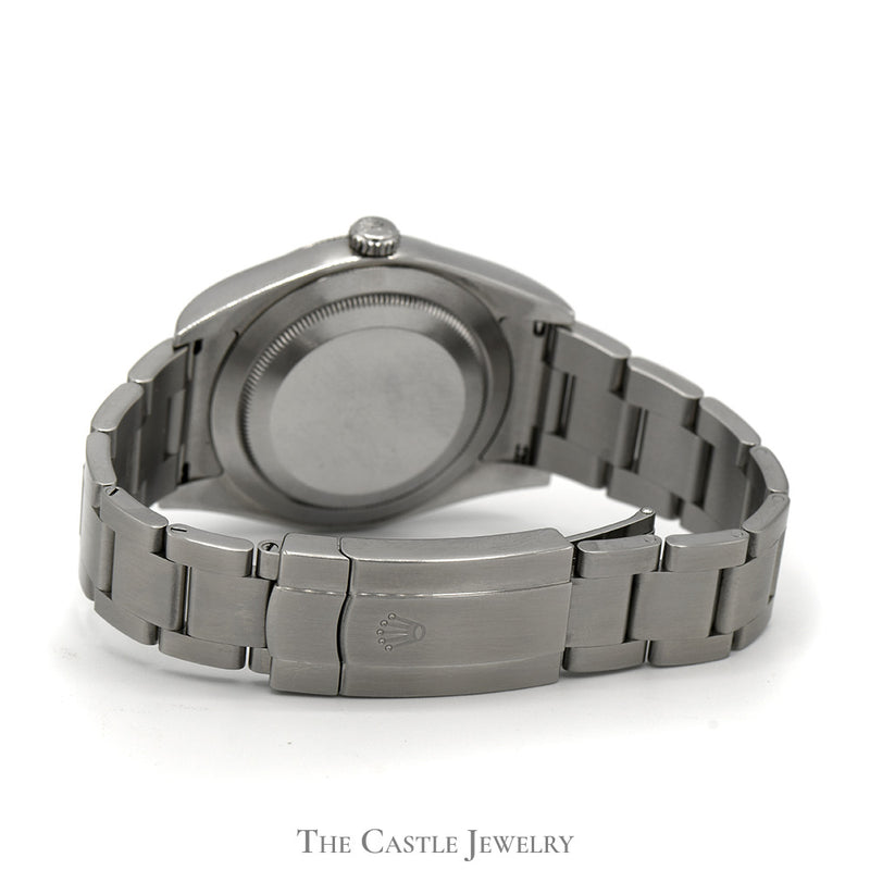 Rolex Oyster Perpetual 114300 with Grey Dial and Stainless Steel Oyster Band