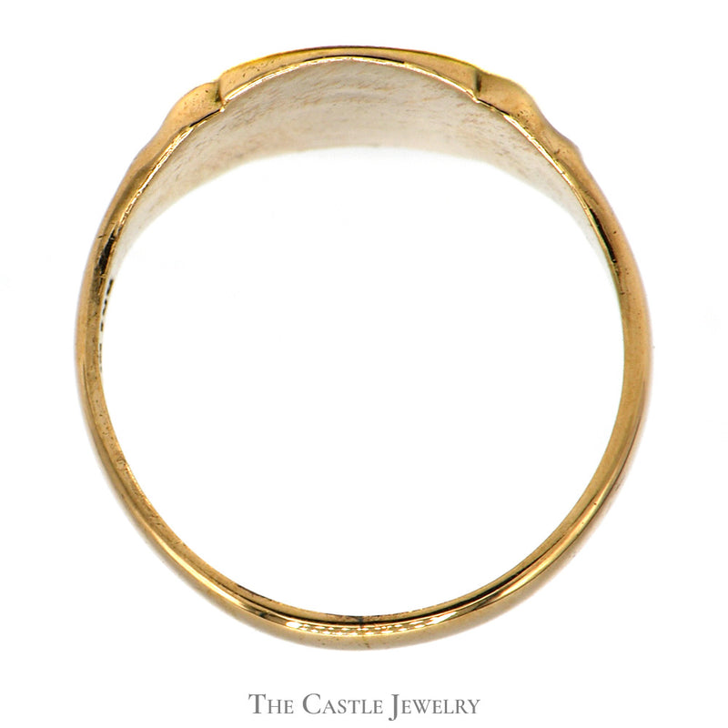 10k Yellow Gold Signet Ring - Size 5.5