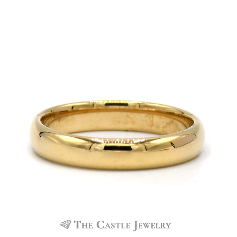 14k Yellow Gold 4mm Polished Wedding Band Size 10
