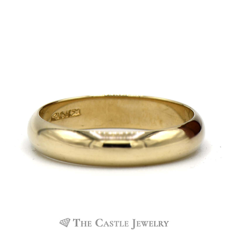 14k Yellow Gold 5mm Polished Wedding Band Size 11.75