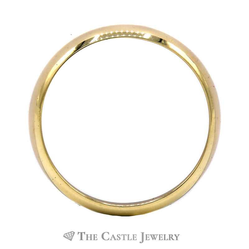 14k Yellow Gold 5mm Polished Wedding Band Size 11.75