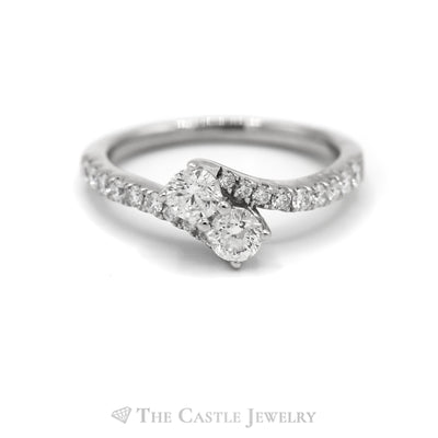 Ever Us 3/4 Carat Diamond Wedding Band in 14KT White Gold