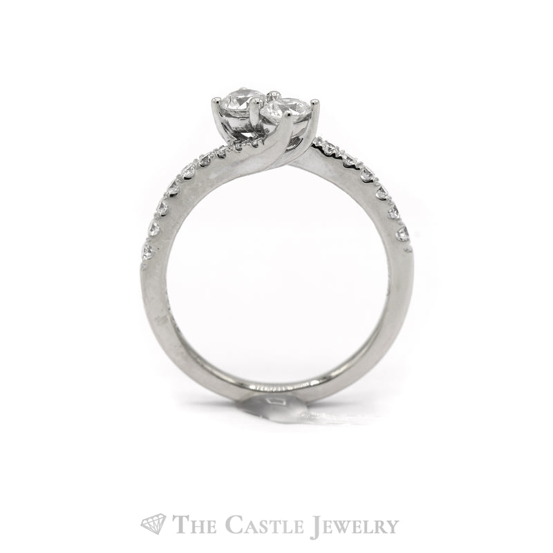 Ever Us 3/4 Carat Diamond Wedding Band in 14KT White Gold