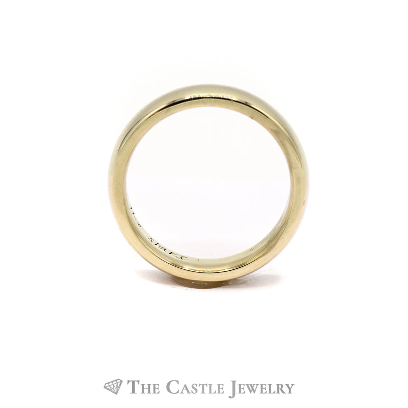 Inscribed 10k Yellow Gold 6mm Polished Wedding Band