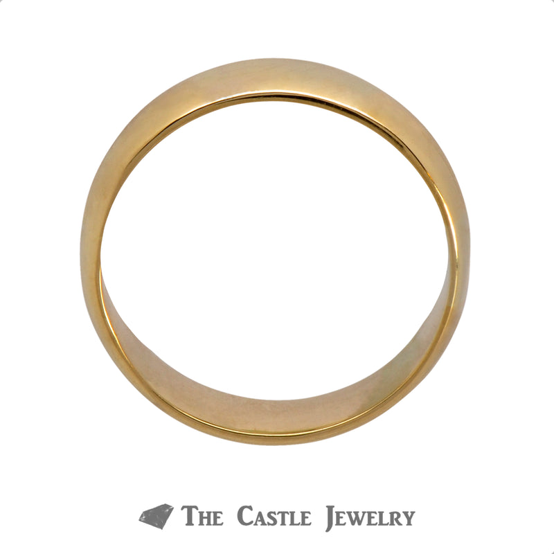 18k Yellow Gold 5.75mm Polished Wedding Band