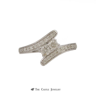 My True Love, My Best Friend 2 Round 1/2cttw Diamond Ring in 14K White Gold