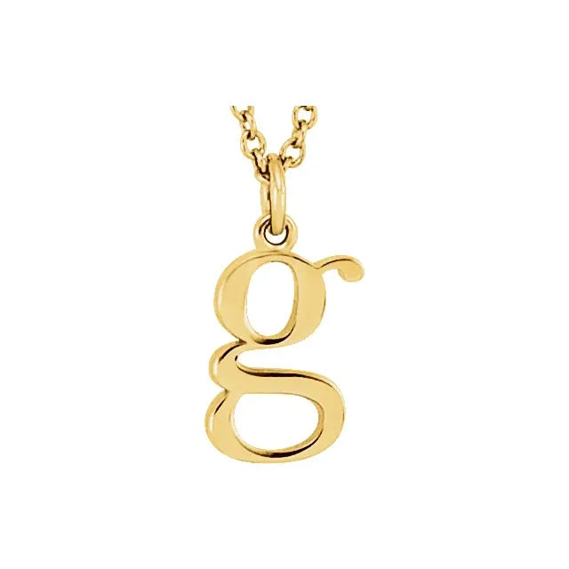 Gold Initial Pendant