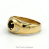 Men's Gray Lindy Star Ring with Beaded Accents in 10k Yellow Gold - Thumbnail 3