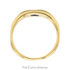 Flat Set Oval Cut Tanzanite Ring in 14k Yellow Gold - Thumbnail 2
