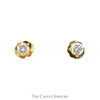 .30cttw Round Diamond Stud Earrings in 14k Yellow Gold - Thumbnail 1