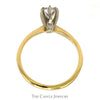 1/2ct Pear Cut Diamond Solitaire Engagement Ring in 14k Yellow Gold 6 Prong Mounting - Thumbnail 2