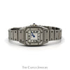 Cartier Santos de Cartier 24mm with White Roman Numeral Dial in Stainless Steel - Thumbnail 1