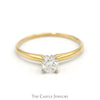 .45ct Round Diamond Solitaire Engagement Ring in 14k Yellow Gold - Thumbnail 1