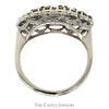 3/4cttw Oval Shaped Diamond Cluster Ring in 14k White Gold - Thumbnail 2