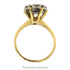 1cttw 7 Round Diamond Cluster Ring in 10k Yellow Gold - Thumbnail 2