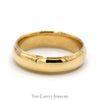 6mm Wide Comfort Fit Wedding Band with Milgrain Edges in 14k Yellow Gold - Size 10.25 - Thumbnail 1