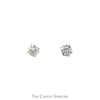 1.5cttw Round Brilliant Cut Lab Grown Diamond Stud Earrings in 14k White Gold - Thumbnail 1
