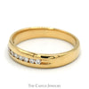 Channel Set 1/4cttw Diamond Wedding Band in 14k Yellow Gold - Thumbnail 3