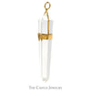 Crystal Pendant in 14k Yellow Gold Heart Designed Mount - Thumbnail 2