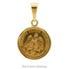 1945 Dos Pesos Gold Coin Pendant in 14k Yellow Gold - Thumbnail 1
