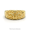 Woven Swirled Dome Ring in 14k Yellow Gold - Thumbnail 1