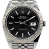 Rolex Datejust 126334 Quickset with Fluted Bezel and Black Dial in Stainless Steel Jubilee Bracelet - Thumbnail 3