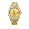 18k Yellow Gold Rolex Presidential Day-Date II 218238 with Gold Roman Numeral Dial, Diamond Bezel, Case & Bracelet - Thumbnail 1